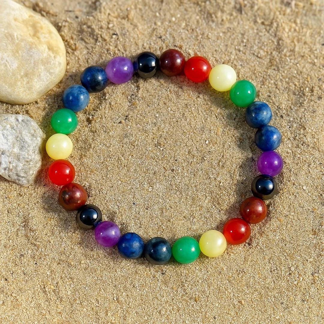 Seven Chakra Bracelet – Natural Gemstone